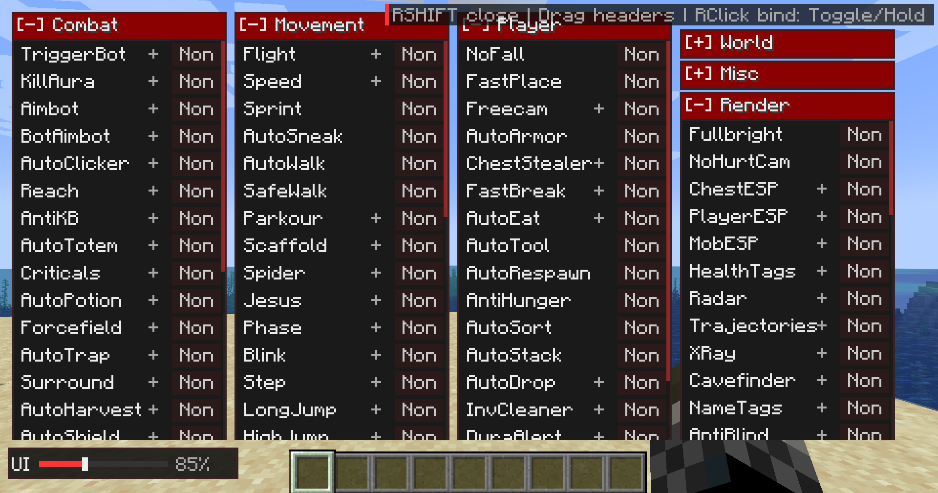 Cortex – Advanced Utility Client (Fabric 1.20.4)