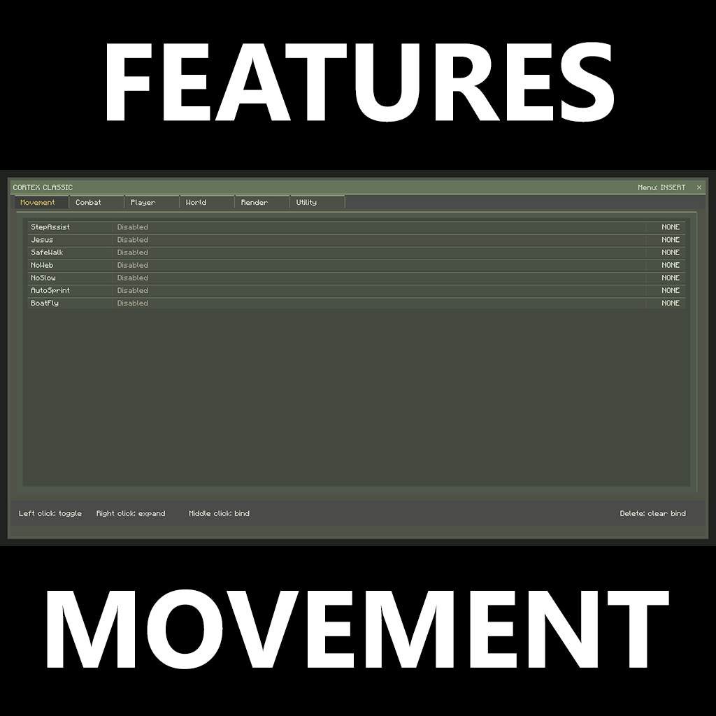 Cortex Classic – Advanced Utility Client (Forge 1.12.2)