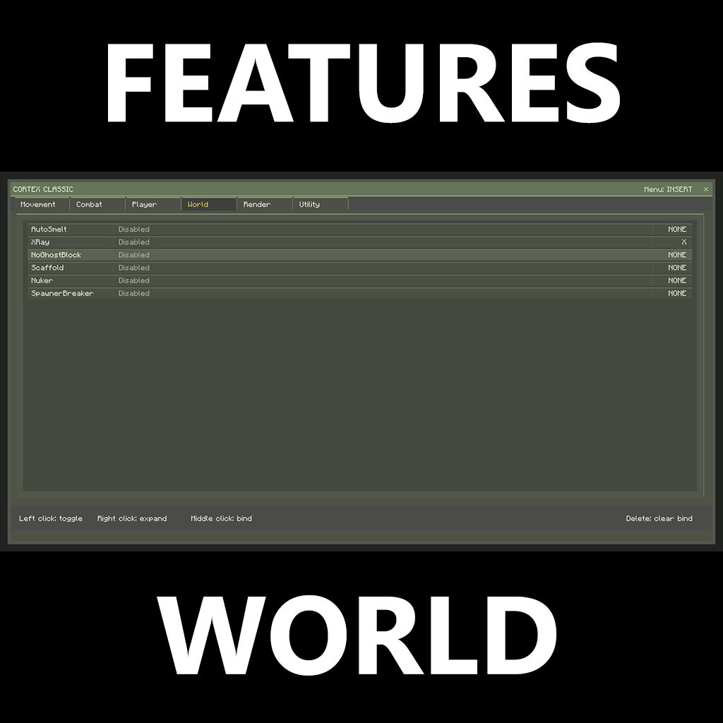 Cortex Classic – Advanced Utility Client (Forge 1.12.2)