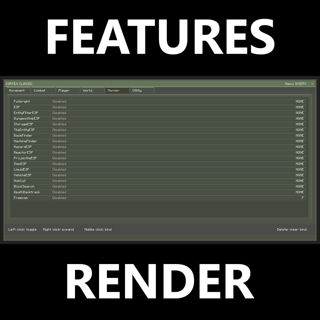 Cortex Classic – Advanced Utility Client (Forge 1.12.2)