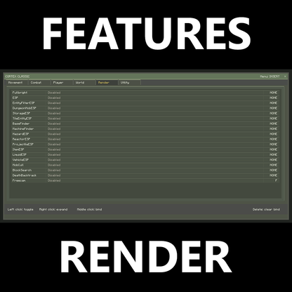Cortex Classic – Advanced Utility Client (Forge 1.12.2)